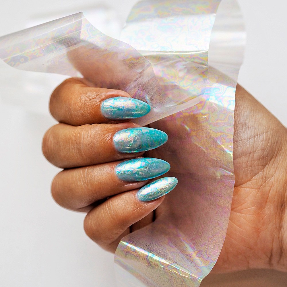 346-Foil Efecto Petroleo (Oil Slick Nail Art Foil) - Ítem1