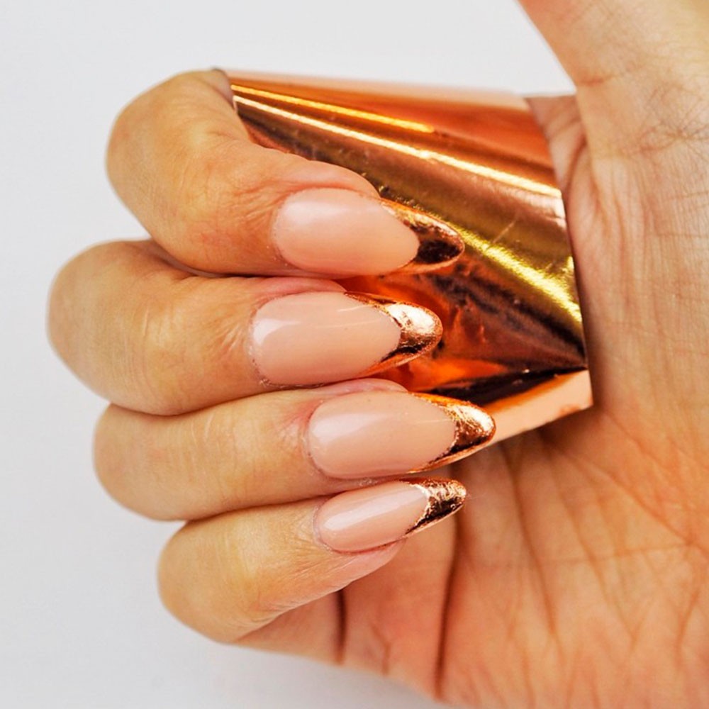 320-Foil Oro Rosado (Rose Gold Nail Foil) - Ítem2