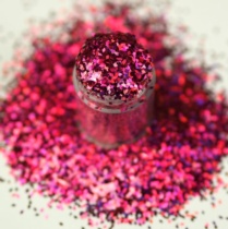 305-Hot Pink Holographic Dazzling Diamonds - Ítem1
